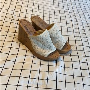 Cork Boho Wedge Sandals